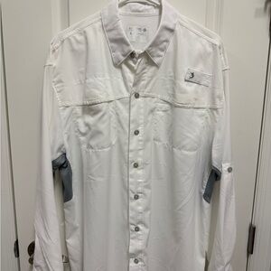 Reel Legends White Shirt with Gray Details